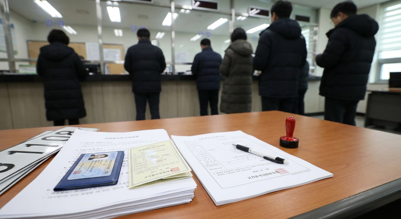자동차 번호판 변경 서류
