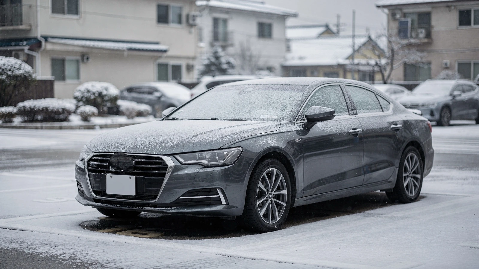 winter car maintenance frost morning